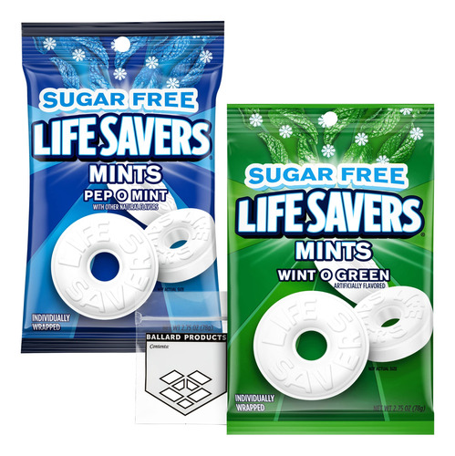 Paquete Variado De Mentas Lifesavers Sin Azucar, Mentas Salv