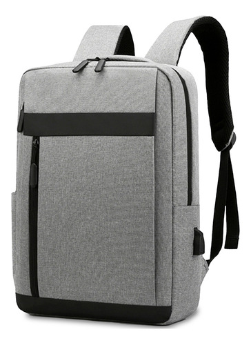 Mochila Backpack Porta Laptop, Juveniles, Amplias, Colores Color Gris oscuro