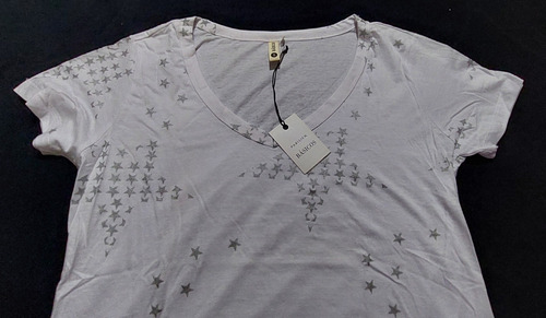 Remera Basicos Parisien Nueva Sin Uso Estrellas
