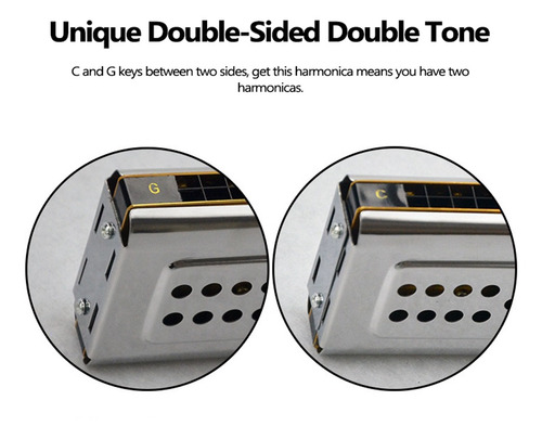 Both Sides Harmonica 24 Holes C And G Double Tones Harmonica