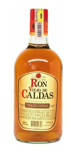 Ron Viejo De Caldas 3 Años 750ml - Ml A - mL a $160