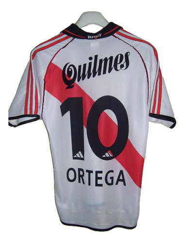 River Plate Adidas 2001 Sponsor Quilmes Flock Ariel Ortega (Usado)