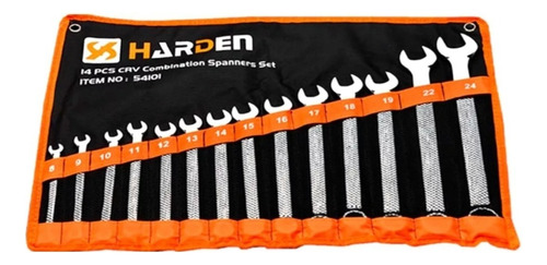 Juego De 14 Llaves Combinadas Harden 8 A 24mm 54570