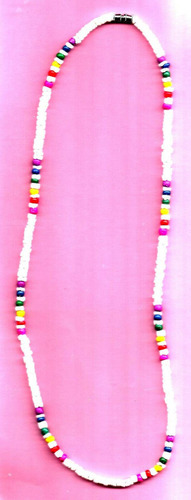 18 Collar Concha Almeja Para Adolescente Color Arcoiris