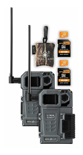 Linkmicrolte Cellular Trail Camera Twin Pack Tarjetas S...
