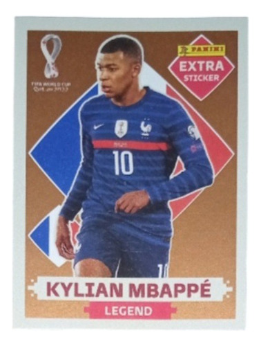 Extra Sticker Mundial Qatar Kylian Mbappé Bronce Panini