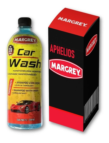 Shampoo Automotriz Con Cera Carnauba Car Wash Margrey De 1 L