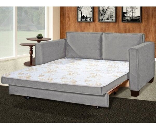 Sofá Cama Com 2 Lugares Leon Estofados Ferrari Wt