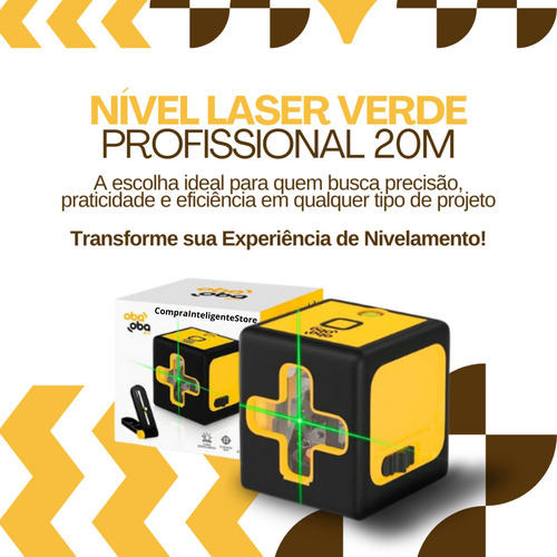 Mini Nível A Laser Verde 20m Autonivelante Profissional 2 L