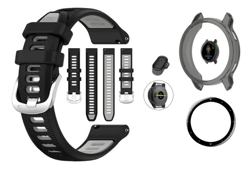 Pulseira Genérica Capa Pelicula Plug Para Garmin Venu 2s 40m