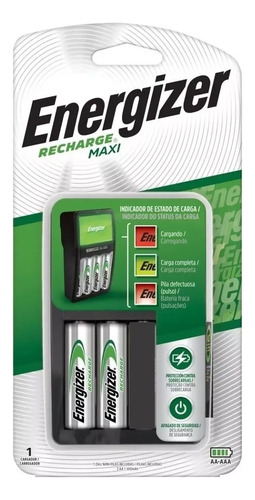 Cargador De Pilas Aa/aaa Energizer Maxi Incluye 2 Pilas Aa