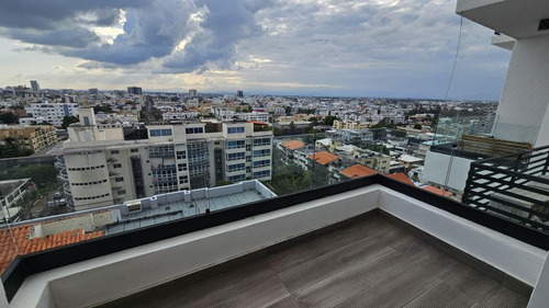 Apartamento A Estrenar En Alquiler En Evaristo Morales, Santo Domingo, Torre Moderna Con Área Social