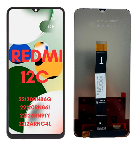 Pantalla Display Para Redmi 12c 22120rn86g Original 