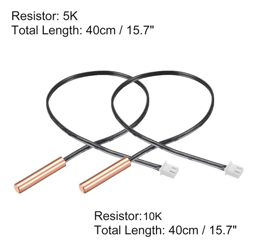 Meccanixity Sonda De Sensor De Temperatura 5k Y 10k Termisto