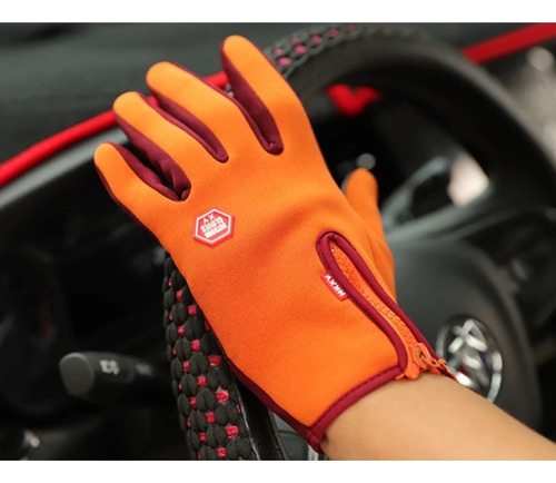1 Par De Guantes Antideslizantes A Prueba De Viento Con Pant