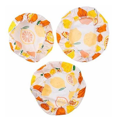 Tapas - Doitool 3pcs Elastic Fabric Bowl Covers Washable Fru