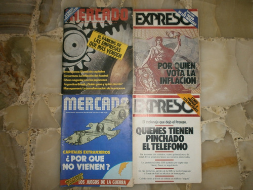 Lote Revistas Expreso Mercado Años 1986/7 Militares Empresas