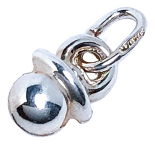 Pulsera Rolo Dije Chupete Plata Y Dije Grabado (arg50010)