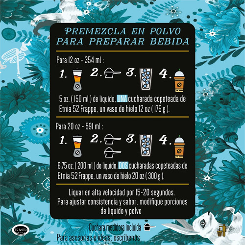Imagen 3 de 7 de Frappé Base En Polvo Varios Sabores, Etnia 52 - 1 Kg