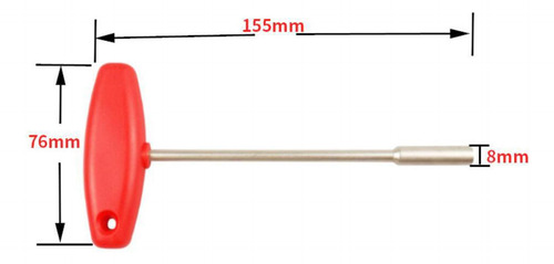 Llave De Radios Interna De Bicicleta Vaso Hexagonal 4.7nn