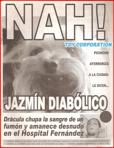 Revista Nah! N° 1 # Jazmín Diabólico Drácula Fumón Tostadora