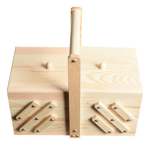 Caja De Costura De Madera, Caja De Almacenamiento De Joyas,