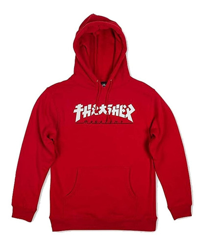 Buzo Thrasher Canguro Godzilla Hoodie Rojo Nuevo Original 