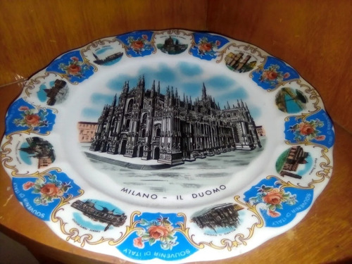 Antiguo Plato De Porcelana Bavaria Milano Il Duomo Con Gran 