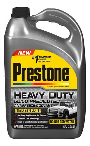 Refrigerante Prestone Para Camionetas 4x4 Heavy Duty 50% Pre