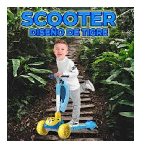 Patín Scooter Asiento Extraíble Ajustable Altura Infantil