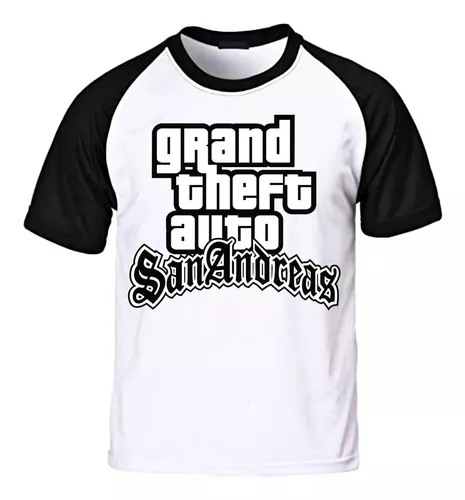 Grand Theft Auto T Shirt Novo Jogo GTA San Andreas Grand Theft