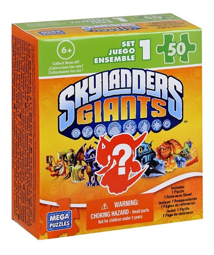 30 Rompecabezas Skylander Giants 50 Piezas 18 X 13 Cm