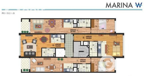 Imagen 5 de 6 de Vendo Monoambiente A Estrenar, Garage Opcional, Pocitos