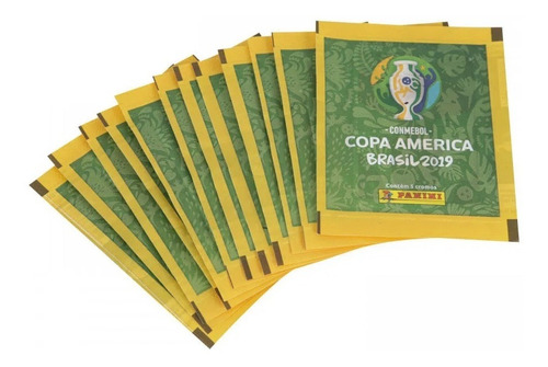 Kit Combo 34 Pacotes Figurinhas Conmebol Copa America 2019