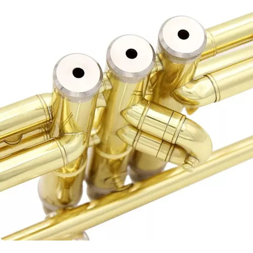 Trompete Slade Em Sib Dourado Laqueado Com Estojo De Luxo