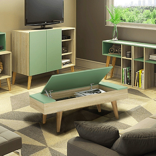 Mesa De Centro C/almacenamiento 1002 Leaves - Be Design