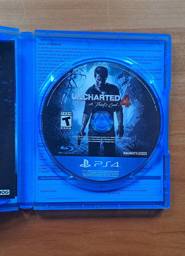 Uncharted 4 -- Ps4 (Usado)