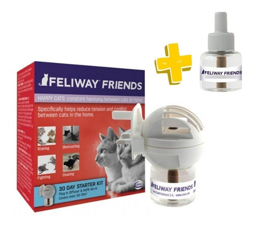 Feliway Friends Difusor Y 2 Repuestos 48 Ml - Envío Gratis