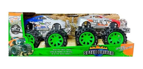 Speed Driver Set X2 Camionetas Blanca Y Plateada A Friccion