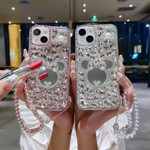 Funda Diamond Bear Mirror For Samsung S24/a05s
