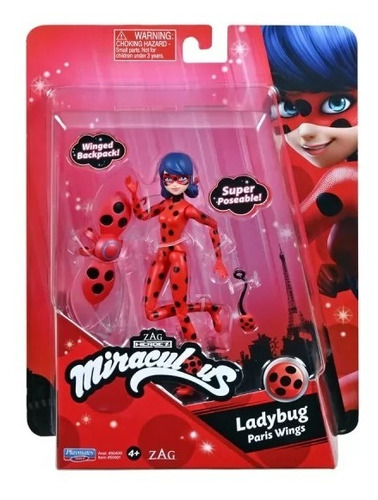 Figura Articulada Miraculous Ladybug Muñecos 13 Cm 50400 Edu