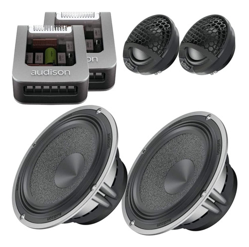 Alto Falante Kit 2 Vias 6 Audison Avk6 125 W Rms A Vista