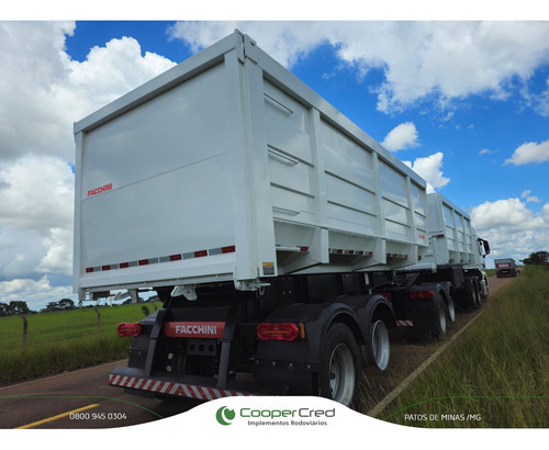 Carreta Bitrem Basculante Caçamba 25/25 Nova 26m3+ 27m3