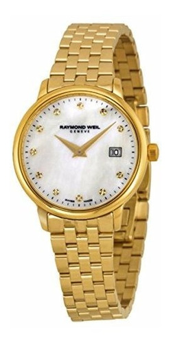 Reloj De Oro Para Mujer Raymond Weil Toccata