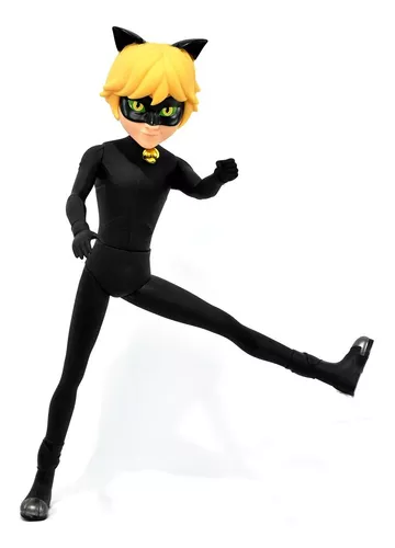 Boneco Com Bastão Miraculous Cat Noir 55cm 1861 - Baby Brink