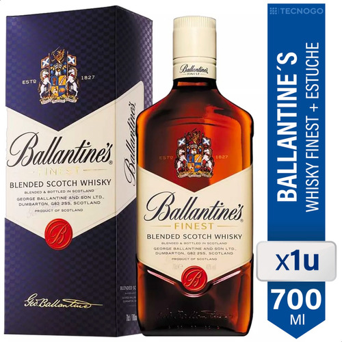  Ballantine's Finest whisky blended Scotch 700ml con estuche
