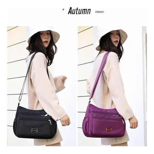 Bolso Diagonal Impermeable Bandolera Mujer Gran Capacidad