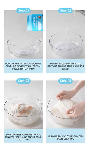 Polvo Quitamanchas De Oxígeno Activo Y Espuma Quitamanchas A