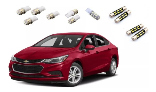 Kit Lampadas Internas Efeito Xenon Cruze 2018 Frete Gratis