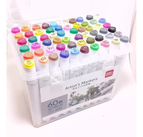 80 marcadores de colores para ninos y adultos con doble punta permanentes